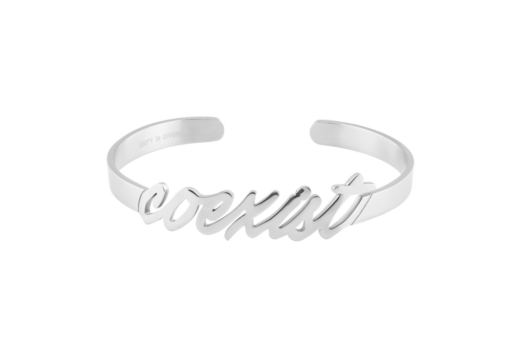 Silver Coexist Cuff Bracelet